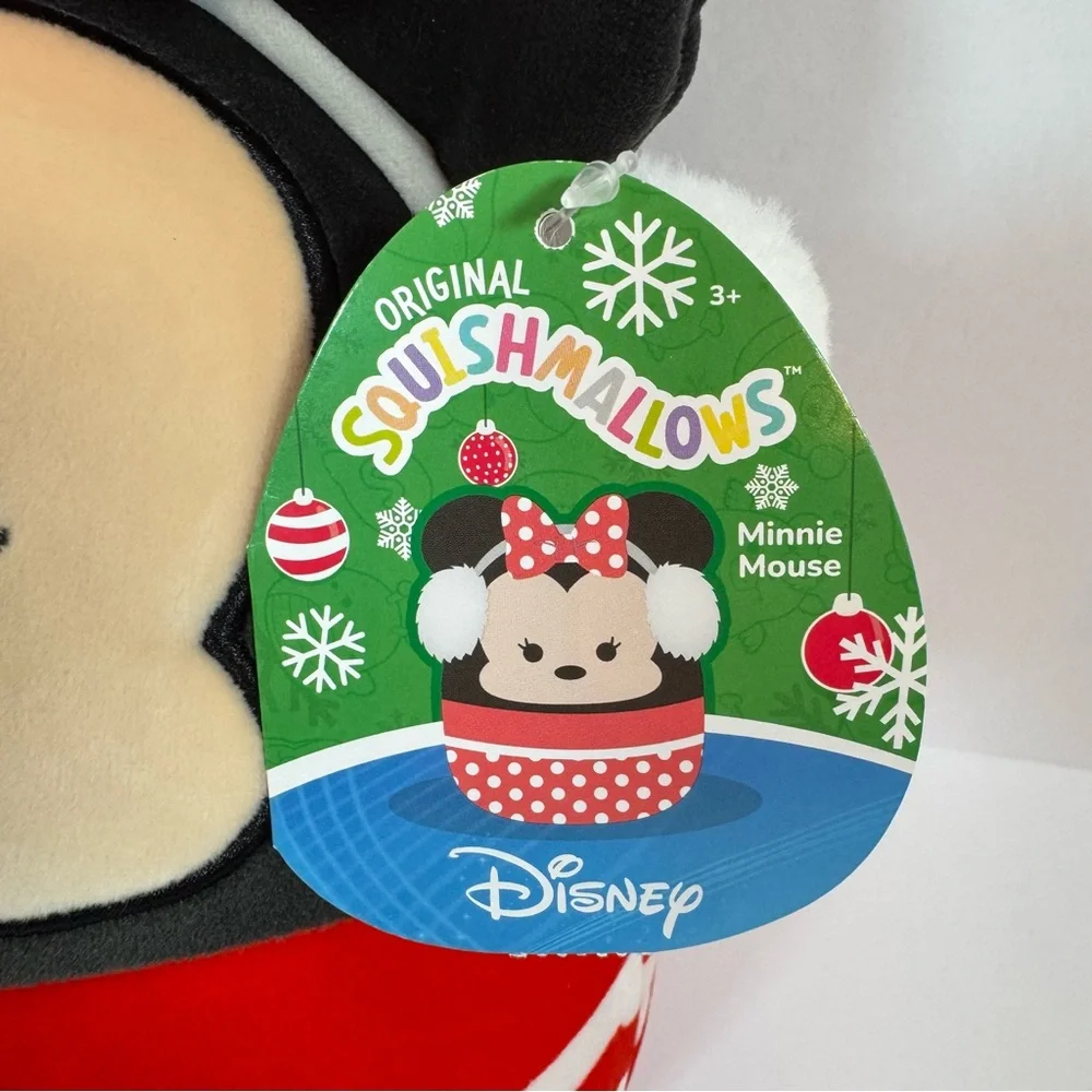 Disney Squishmallow Minnie Mouse Winter Christmas Holiday Earmuffs 12